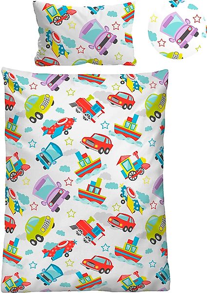 Biberna Kinderbettwäsche Adrian, Linon, 2 teilig, günstig online kaufen