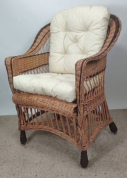 Rattani Rattanstuhl Premium Korbstuhl, Korbsessel Weide, günstig online kaufen