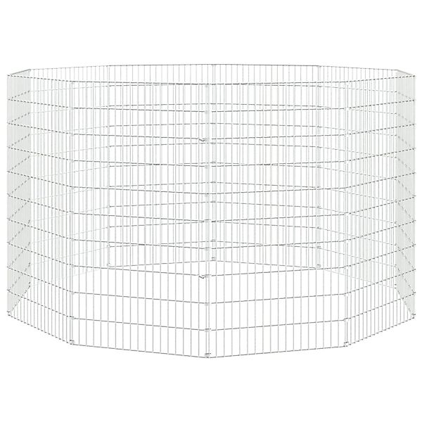 vidaXL Kaninchenkäfig 10 Paneele 54x100 cm Verzinktes Eisen vidaXL Freilauf günstig online kaufen