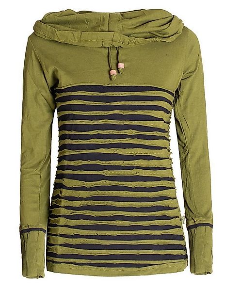 Vishes Sweater Cutwork Sweater aus Baumwolle mit Kragen günstig online kaufen