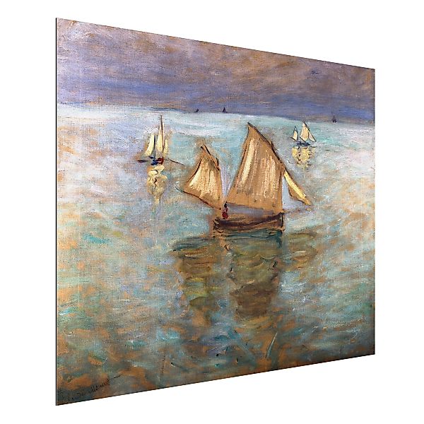 Alu-Dibond Bild Kunstdruck - Querformat 4:3 Claude Monet - Fischerboote günstig online kaufen