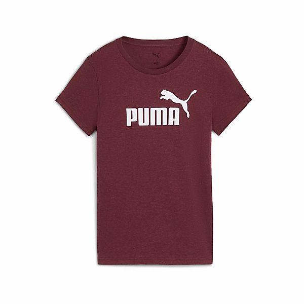 PUMA T-Shirt "ESS NO. 1 LOGO HEATHER TEE" reguläre Passform, Kurzarmdesign, günstig online kaufen
