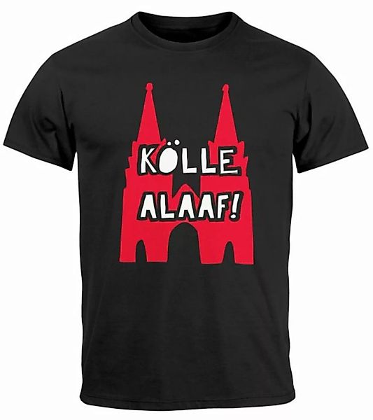 MoonWorks Print-Shirt Herren T-Shirt Karneval Köln Kölle Alaaf Kostüm-Ersat günstig online kaufen