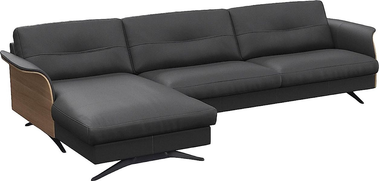 FLEXLUX Ecksofa "Glow, super bequem durch hochwertigem Sitzaufbau mit Feder günstig online kaufen