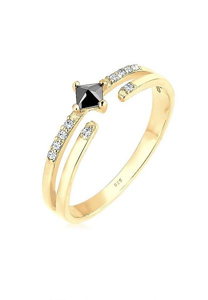Elli Fingerring Modern Zirkonia Kristalle 925 Silber günstig online kaufen