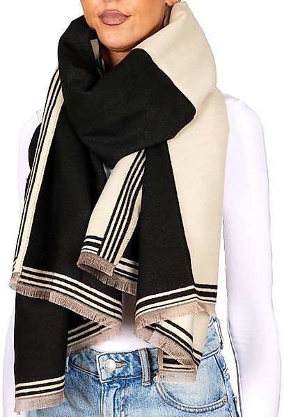 BRUBAKER Schal Cashmirillo Damen Schal mit Quadrat Muster - Warm und Kusche günstig online kaufen