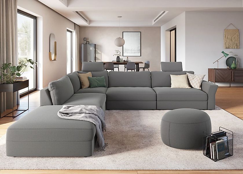sit&more Ecksofa "Cadabra L-Form", Breite 356 cm, mit Sitztiefenverstellung günstig online kaufen