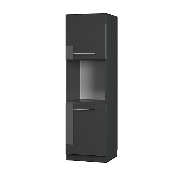 Vicco Herdumbauschrank Fame-Line, Anthrazit Hochglanz/Anthrazit, 60 cm offe günstig online kaufen