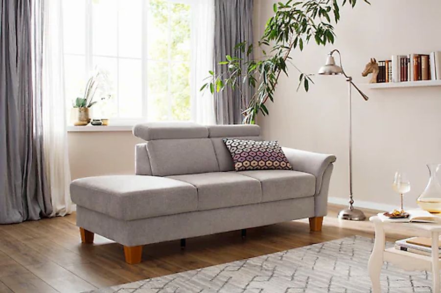 Home affaire Recamiere "Conville" incl. Kopfteilverstellung, Federkern, wah günstig online kaufen