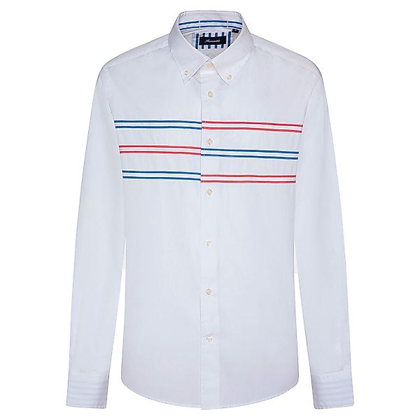 FaÇonnable Club Btd Chest Applique Nautic Stripolyester Shirt M Multi günstig online kaufen