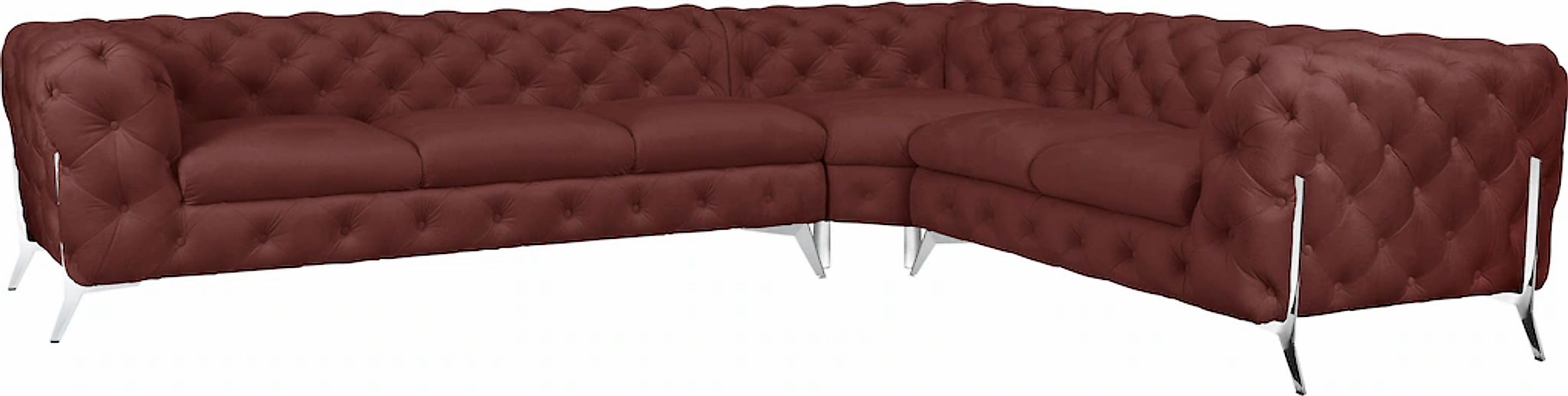 Home affaire Chesterfield-Sofa "Amaury L-Form" großes Ecksofa, Chesterfield günstig online kaufen