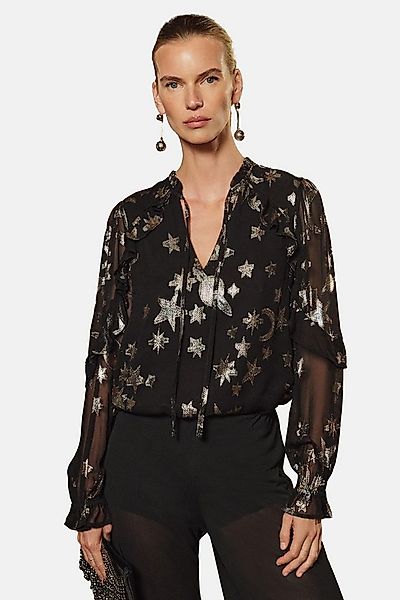 Love & Roses Langarmbluse Love & Roses Langärmliges Metallic-Top, Regular ( günstig online kaufen