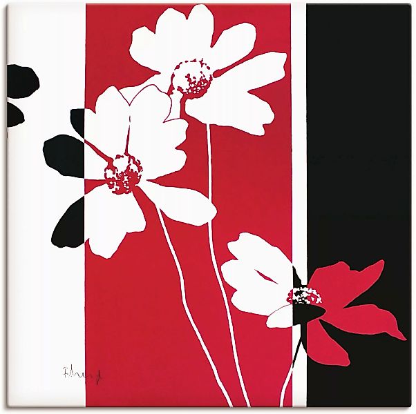 Artland Leinwandbild "Blumen Zusammensetzung II", Blumen, (1 St.), auf Keil günstig online kaufen