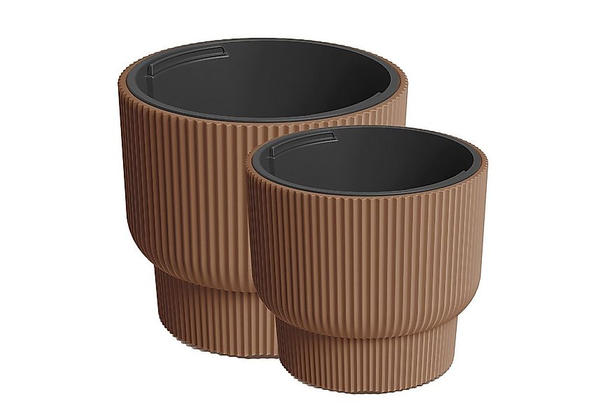 VidaAtHome.de Blumentopf Design-Pflanzgefäße-Set ULEY (2er Set) (Spar-Set, günstig online kaufen