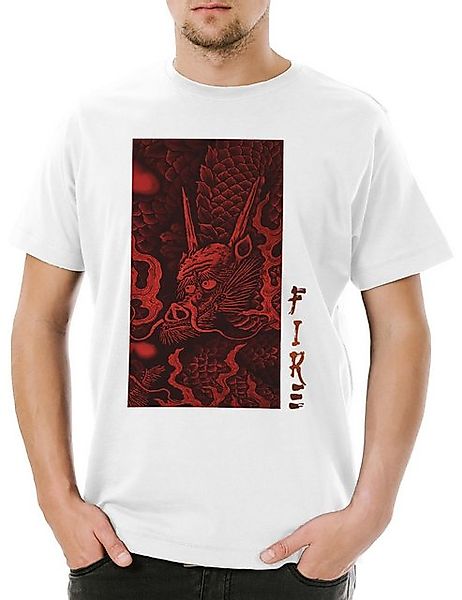 Urban Backwoods Print-Shirt Japanese Dragon II Herren T-Shirt China Drache günstig online kaufen