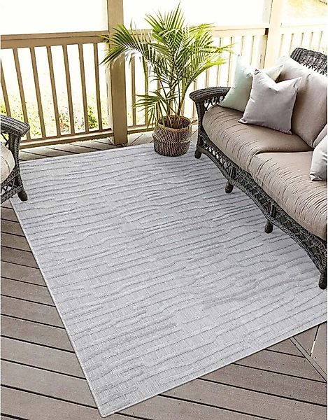 Carpet City "In-& Outdoorteppich Santorini 450, 3D-Effekt, Gestreift" recht günstig online kaufen