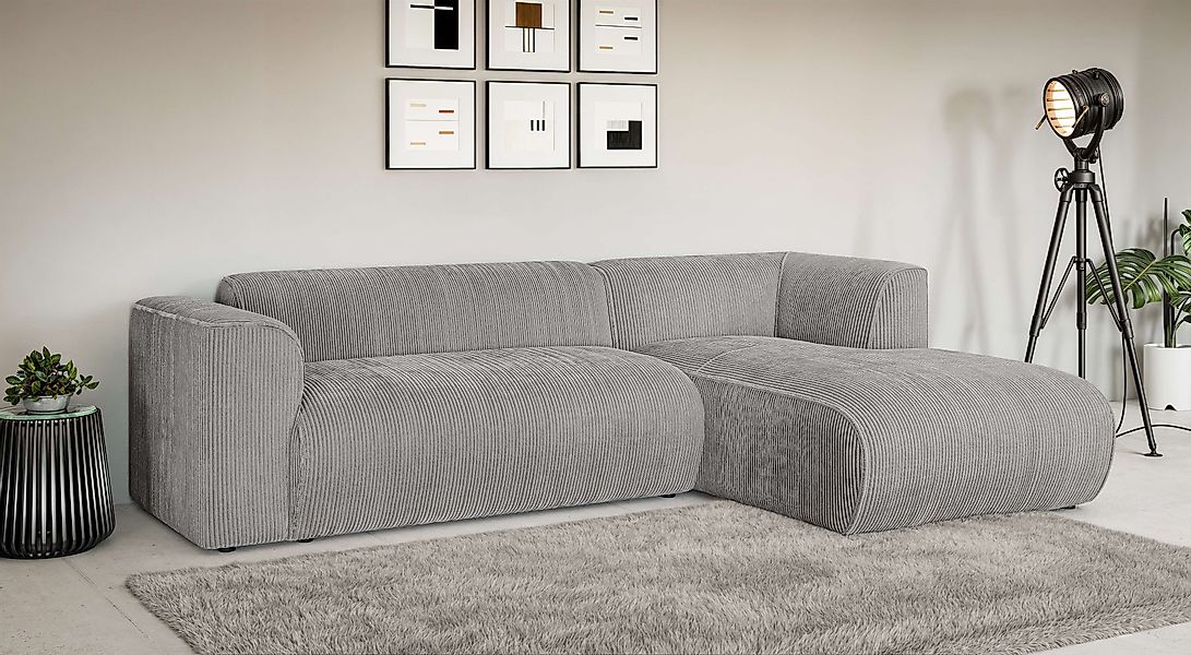 Home affaire Ecksofa »MERID L-Form (257 cm), zeitlos & stilvolles Design,« günstig online kaufen
