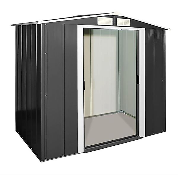 DURAMAX Metall-Gerätehaus 1,8x1,2m in Anthrazit günstig online kaufen