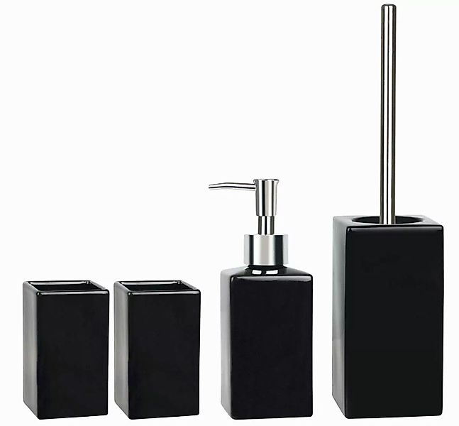 spirella Badaccessoires-Sets QUADRO, Zubehör-Set aus hochwertiger günstig online kaufen