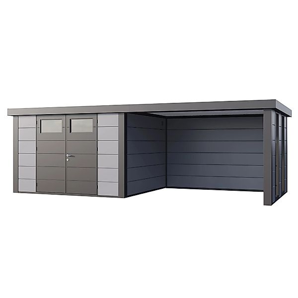 Gerätehaus Classico 3330 mit Lounge L Rechts m. Fenster 672 cm x 298 cm Hel günstig online kaufen