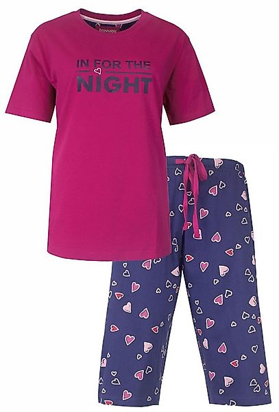 Irresistible Capri-Pyjama Damen Pyjama Caprihose (2 tlg) Baumwolle günstig online kaufen