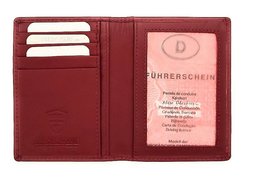 JOCKEY CLUB Brieftasche Ausweishülle, echt Leder, mit RFID Schutz, 4 Kredit günstig online kaufen