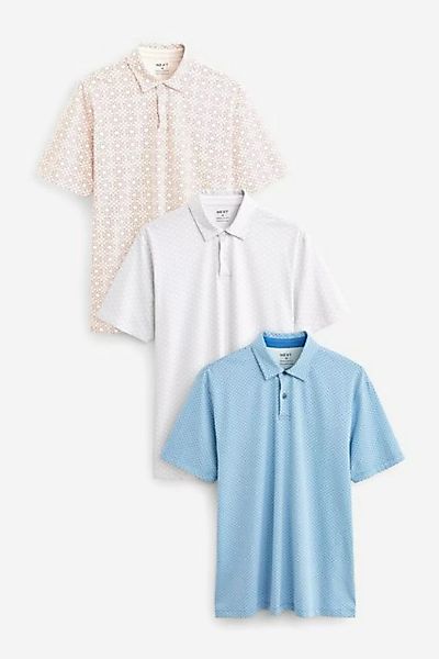 Next Poloshirt 3er-Pack Kurzarm-Poloshirts aus Jersey (3-tlg) günstig online kaufen