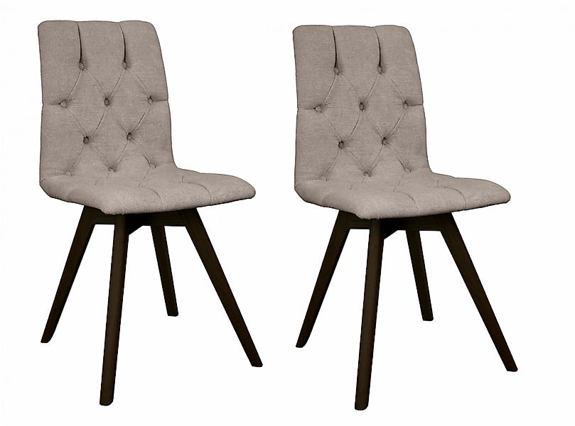 andas Esszimmerstuhl "Rania", (Set), 2 St., Microfaser, mit Massivholzbeine günstig online kaufen