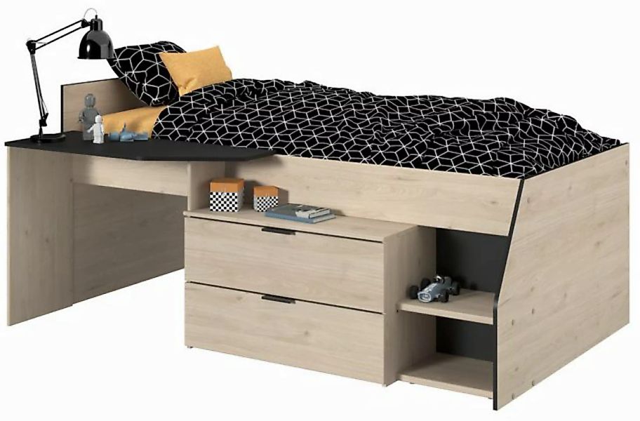 Parisot Hochbett Milky (Kinderbett Liegefläche 90 x 200 cm, in weiß oder Ei günstig online kaufen