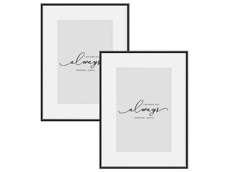 Woltu Bilderrahmen, (2 St), Fotorahmen Aluminium Matt günstig online kaufen