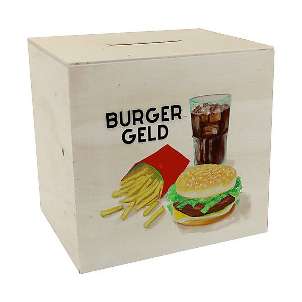 speecheese Spardose Burgergeld Spardose aus Holz günstig online kaufen
