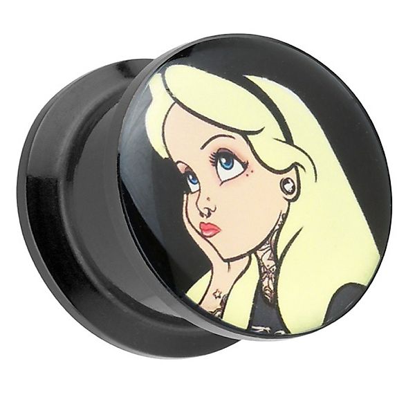 Taffstyle Plug Piercing Schraub Motiv blondes günstig online kaufen