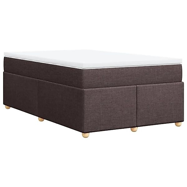 vidaXL Boxspringbett mit Matratze Dunkelbraun 120x190 cm Stoff 3285362 günstig online kaufen