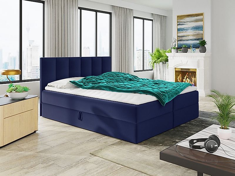 Sofnet Boxbett Star (mit zwei Bettkästen, Bonell-Matratze und Topper), Dopp günstig online kaufen