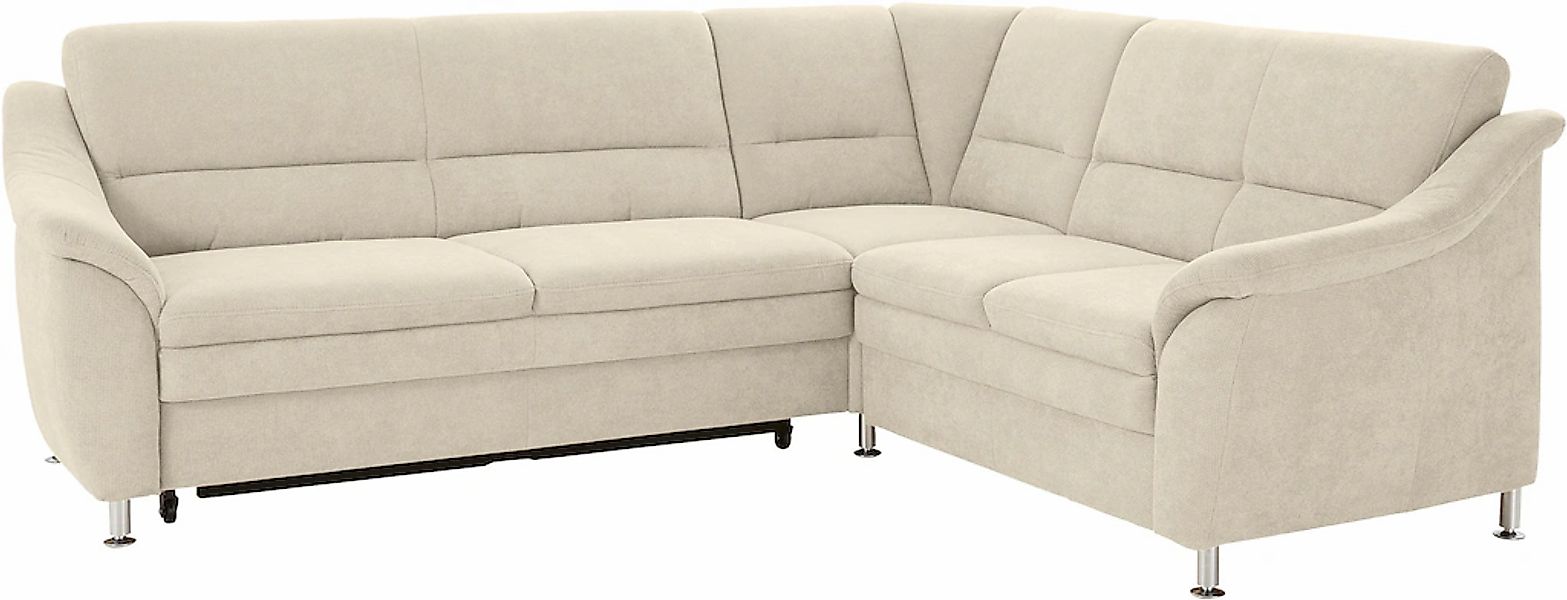 sit&more Ecksofa »Cardoso L-Form«, mit Federkern, wahlweise mit Bettfunktio günstig online kaufen