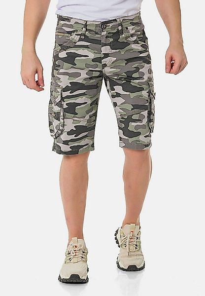Cipo & Baxx Cargohose Shorts im Camouflage-Design günstig online kaufen