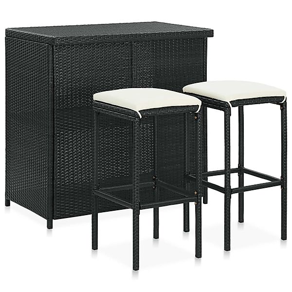vidaXL Essgruppe 3-tlg. Bar Set Poly günstig online kaufen