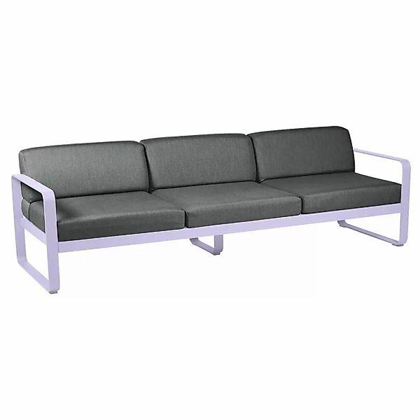 Bellevie 3-Sitzer Lounge-Sofa D1 Marshmallow A3 Graphitgrau günstig online kaufen