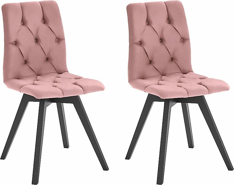 andas 4-Fußstuhl "Melania" (Set) 2 Stk.mit Knopfsteppung (2er-Set) günstig online kaufen