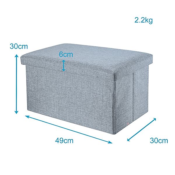 Intirilife Sitzhocker, Faltbare Sitzbank 49x30x30 cm günstig online kaufen