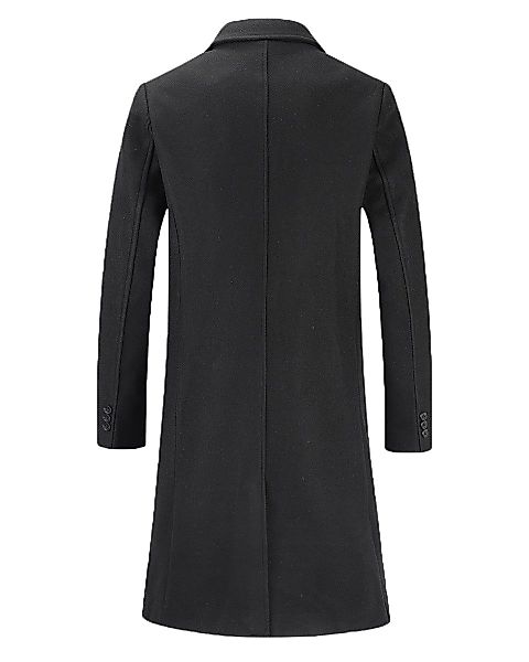 Allthemen Wollmantel Herren Knielang Zweireihig Wollmantel günstig online kaufen