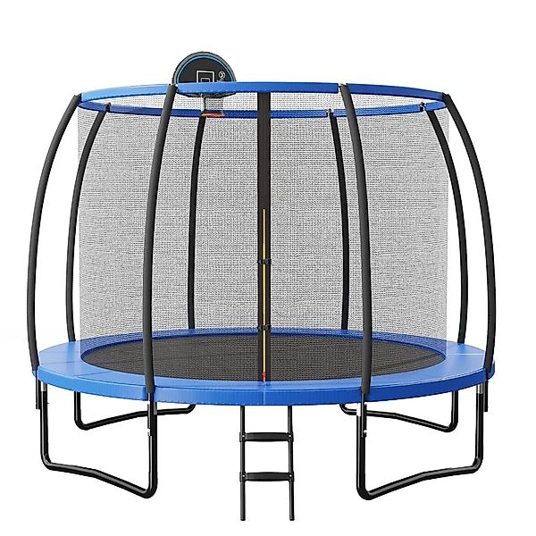 Costway Trampolin Outdoor Ø305 cm GS Zertifiziert mit Basketball & Netz günstig online kaufen