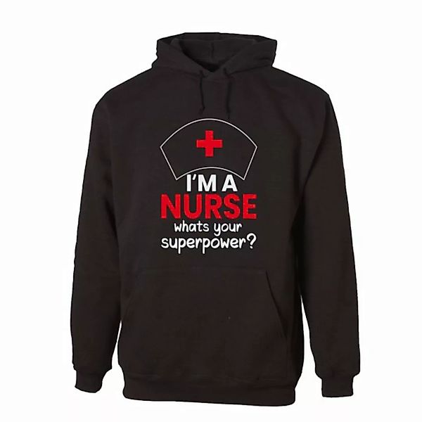 G-graphics Hoodie I´m a Nurse – what´s your superpower? mit trendigem Front günstig online kaufen