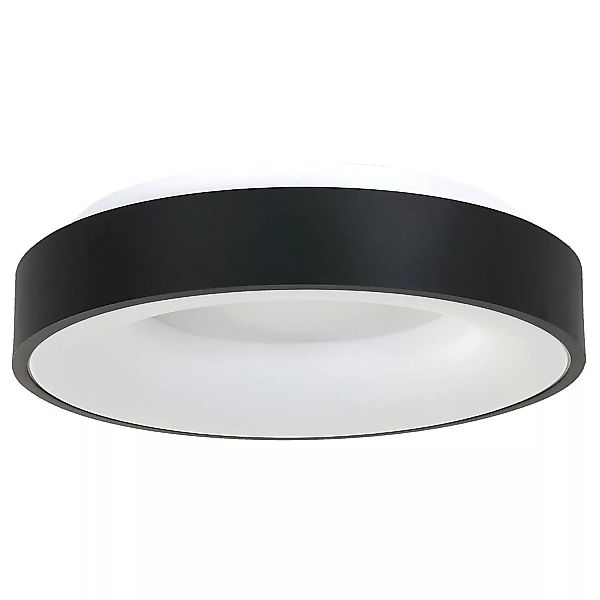 LED Deckenleuchte Ringlede in Schwarz und Weiß 40W 3600lm günstig online kaufen