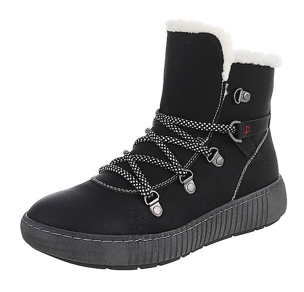 Ital-Design Damen Winterboots mit Futter und robuster Schnürung Snowboots ( günstig online kaufen
