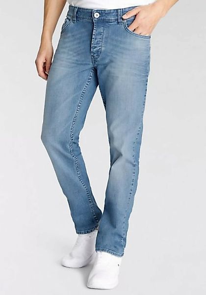 Bruno Banani Straight-Jeans Dylan gerade Beinform, Used-Waschung, niedrige günstig online kaufen