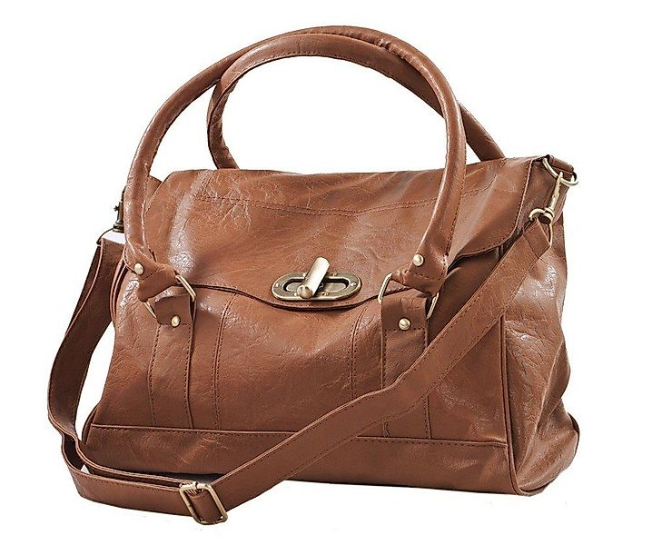Sarcia.eu Umhängetasche Karamellfarbige Ledertasche Einheitsgröße günstig online kaufen