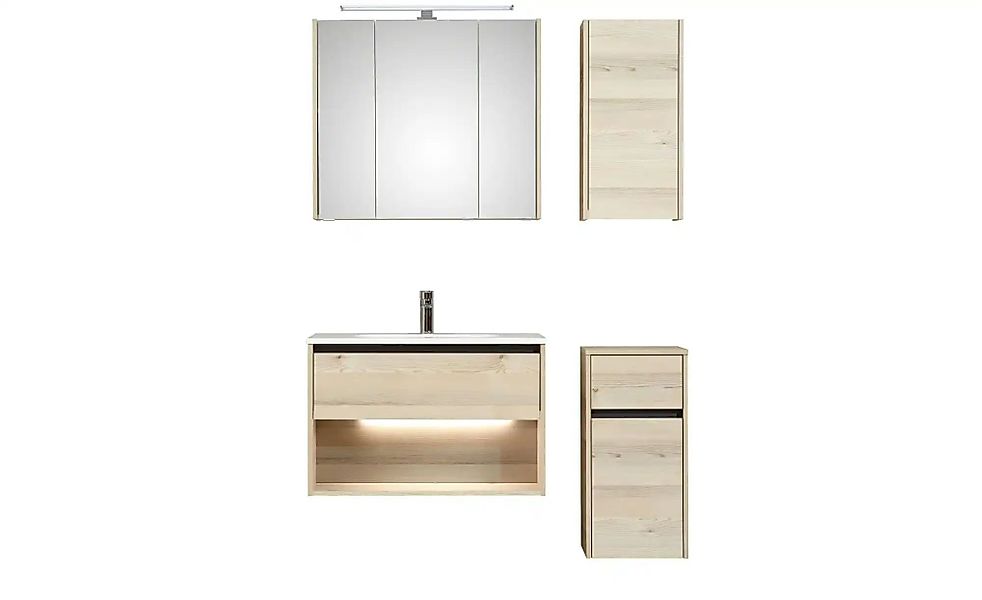 Badkombination  Dillinger See ¦ holzfarben ¦ Maße (cm): B: 81 H: 200 Schrän günstig online kaufen