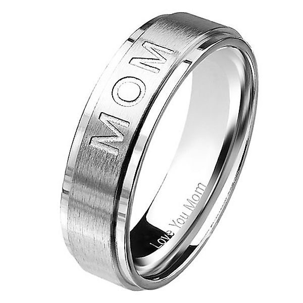 Taffstyle Fingerring Damenring Silber gebürstet Gravur günstig online kaufen