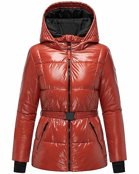 Navahoo Steppjacke "Eisglanz 14" mit Kapuze Glänzende Damen Winterjacke mit günstig online kaufen